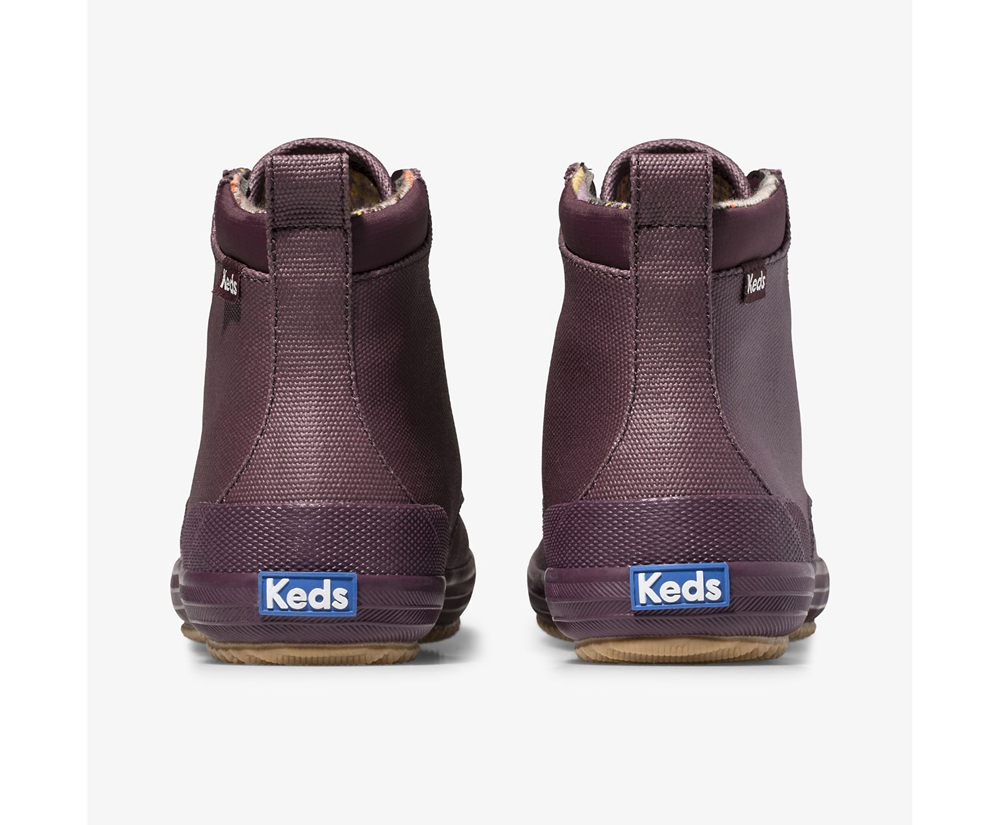 Keds Womens Boots Purple - Scout II Water-Resistant Canvas - 950RFUJHQ